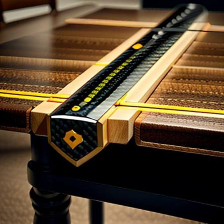 carbon fiber sword collection, conducting wooden electricity, 8k extreme detail, on a carbon fiber table,  realistic, perfect, no mistakes, amazing, epic, vibrant colors,