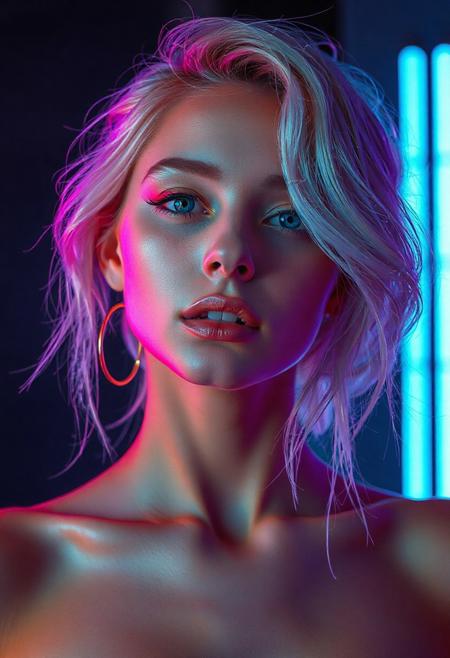 high quality design aesthetics, synth pop, detailed, pop album cover, beautiful young white woman