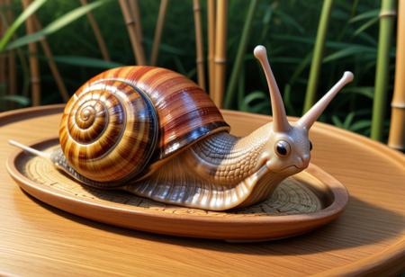 score_9, score_8_up, score_7_up, score_6_up, Pencil_morph_style, snail with a shell made of ceramic, warm inviting colors, Soft and warm lighting ,the cozy atmosphere, on the bamboo plate, outdoors
aidmaImageUpgrader