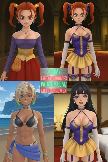 Jessica Albert (Dragon Quest VIII, 3D model style)