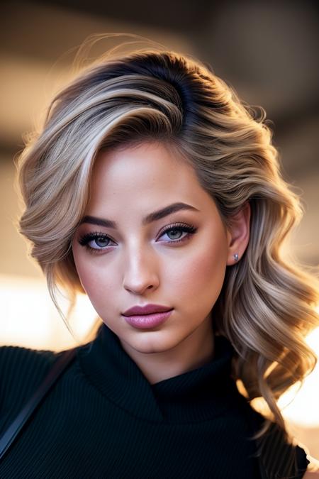 photo of beautiful (ashresch-125:0.99), a woman with beautiful blonde hair, hair upsweep updo, as a movie star in a (movie premiere), premiere gala, (near a movie theatre), natural skin texture, (sexy black sweater off-shoulder), (suspenders:1.1), 24mm, 4k textures, soft cinematic light, adobe lightroom, photolab, hdr, intricate, elegant, highly detailed, sharp focus, ((((cinematic look)))), soothing tones, insane details, intricate details, hyperdetailed, low contrast, soft cinematic light, exposure blend, hdr, faded, (paparazzi in background), (painted lips:1.1), ((looking at viewer:1.1))