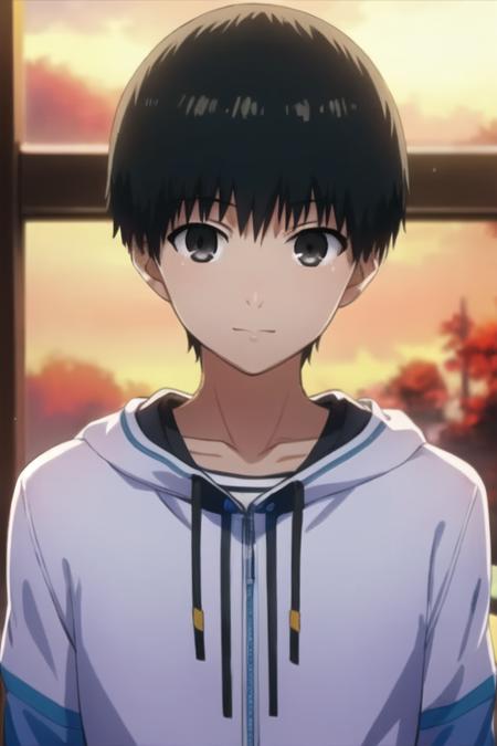 ken_kaneki black hair black eyes