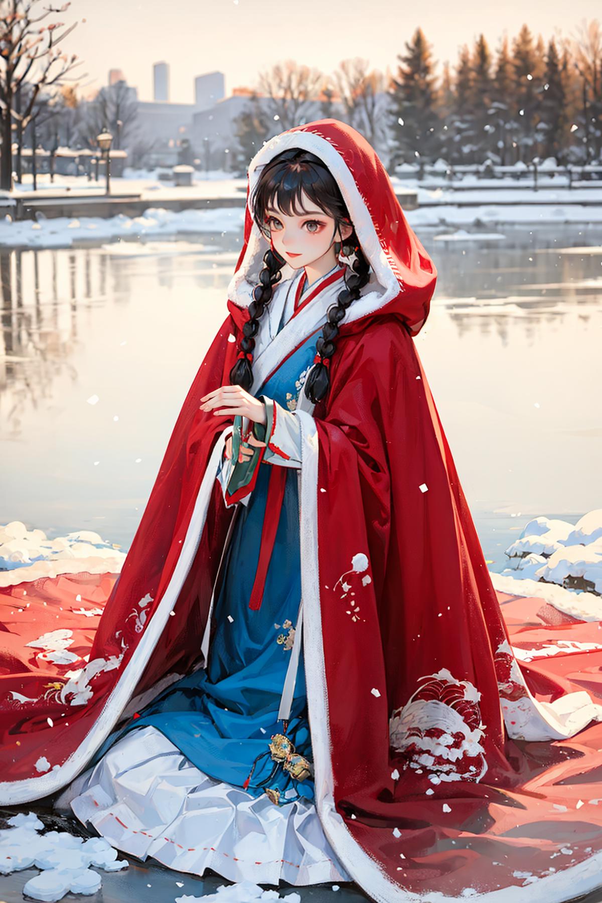 Winter Hanfu - Clothing LoRA image by Kan_