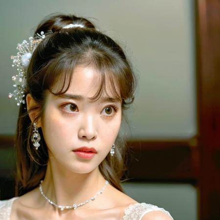 (((masterpiece))), best quality, ultra-detailed, an extremely delicate and beautiful,floating,high resolution,
iu,  <lora:IU_v2.0:1>, dynamic angle,dynamic pose, 1girl, delicate and beautiful brown eyes, brown hair, neck ribbon, beautiful face