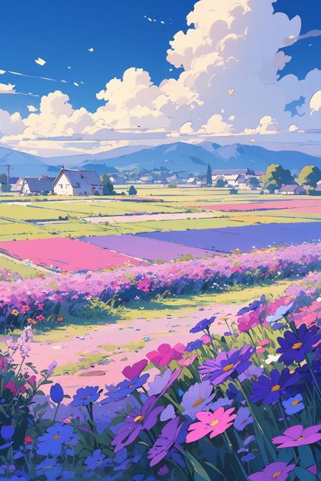 Fresh And Light Style Illustration 小清新治愈画风的插画LoRA v2.0