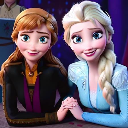 Anna & Elsa "Actual" (Frozen) [Pony/Illustrious] v1.0 [Pony]