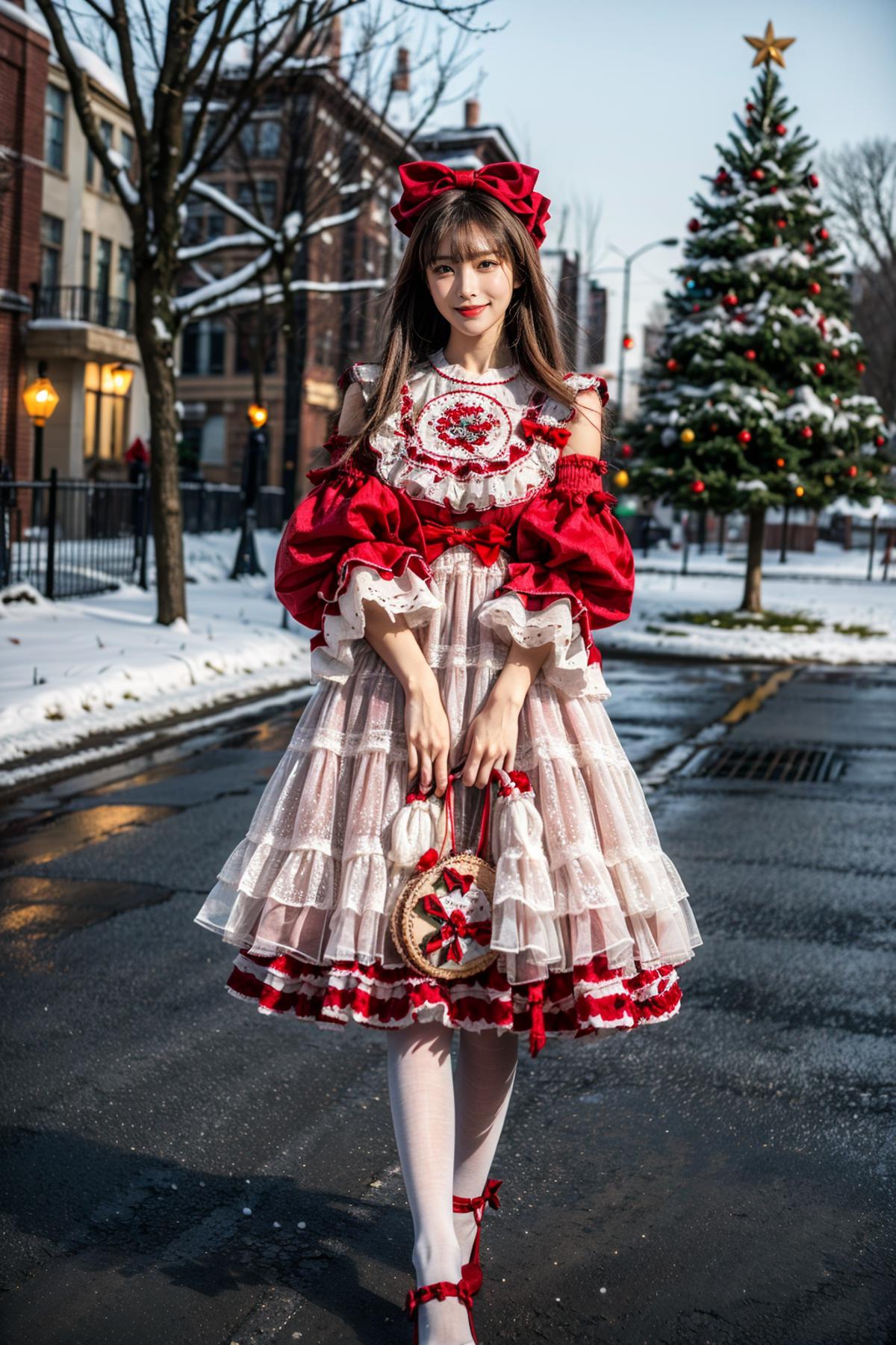 [Realistic] Christmas dress | 圣诞小裙几 image by cyberAngel_