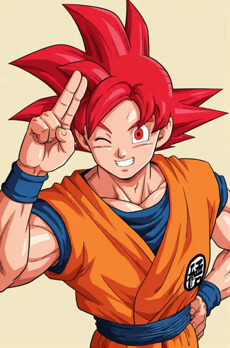 Super Saiyan God Goku (Dragon Ball Series
