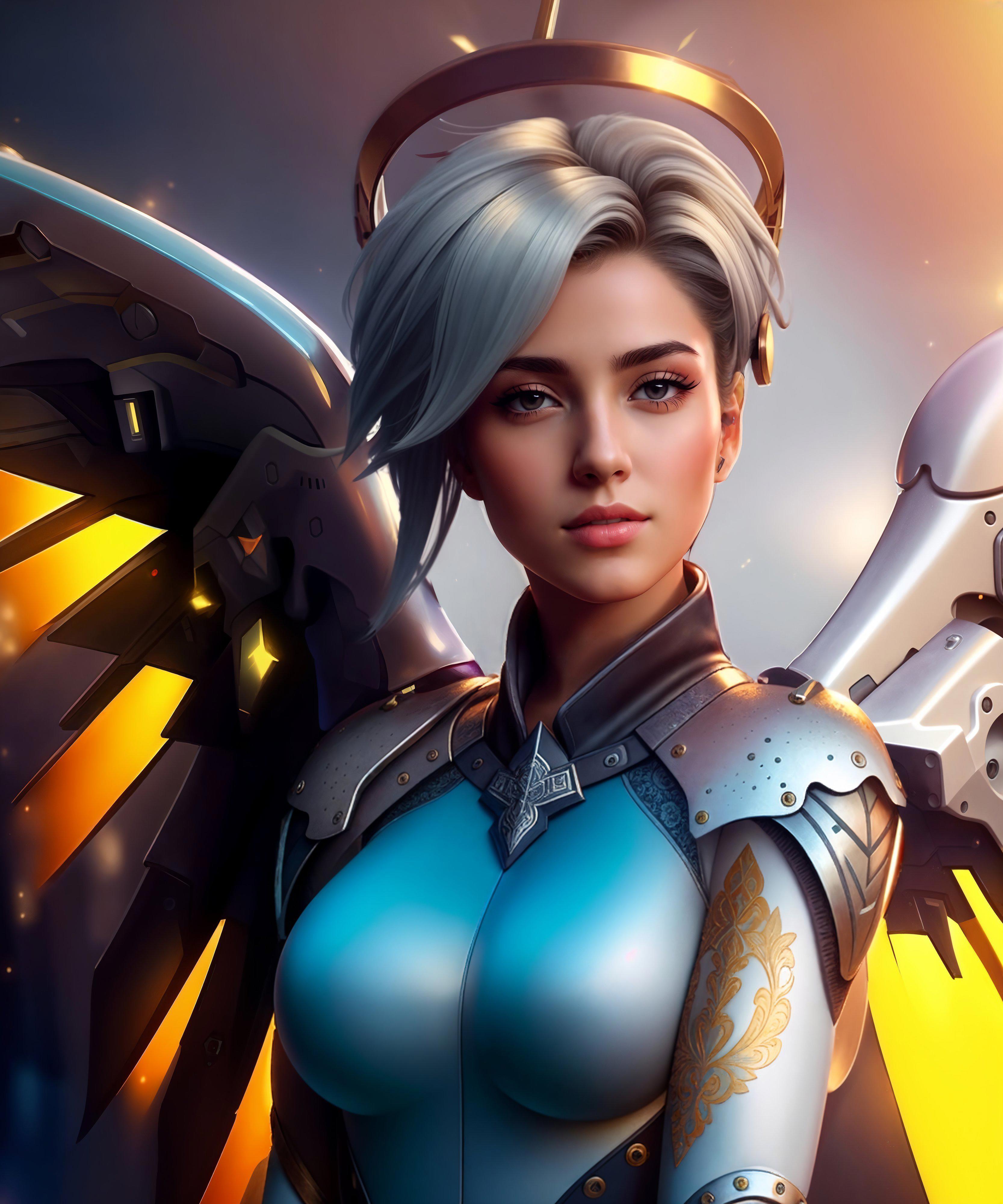 Mercy - Overwatch. image by Digital_Art_AI