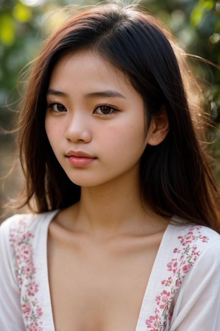 (Vietnamese girl:1.3), photograph of a 25 year old beautiful girl, beautiful face, perfect face, (detailed eyes), pale skin, blush, innocent, Porta 160 color, sharp focus on subject, shot by Don McCullin,  (wearing traditional clothes:1.4), (nip slip:1.2), (sharp nose:1.1), (skinny girl:1.4), (petite:1.1), (Vietnam:1.2)
