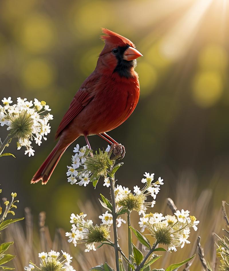 Cardinalis cardinalis image by zerokool