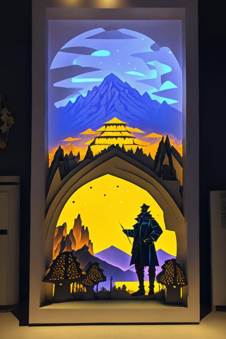 <lora:PaperCuttingLight:0.8>, (Paper Cutting:1.3), (style of Yanjun Cheng, iridescent:1.3)
(masterpiece, best quality:1.5), 
Toggle coat, Cappadocia, Turkey, summer, \beidou(genshin impact)