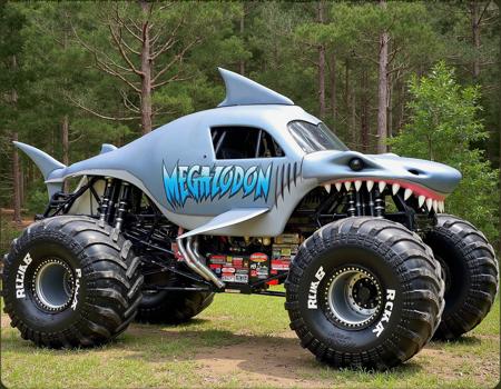 👑 Megalodon (Monster Jam truck)(Flux) 🚗 v2.0