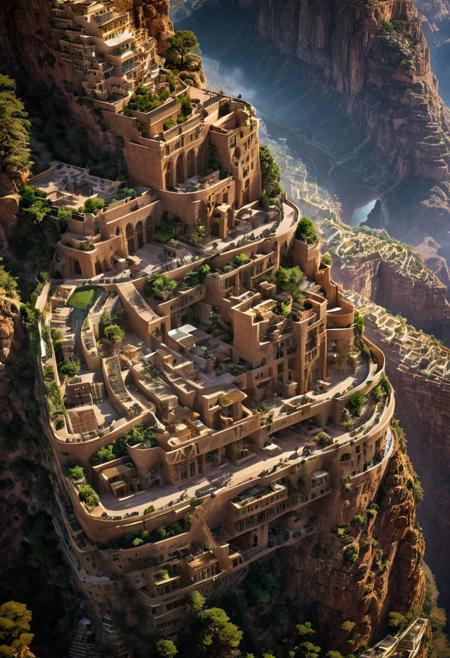 (The colonial city of the future, in the mist-filled Grand Canyon, on an unknown Earth-like planet, 2 moon on sky, Spaceship flight connects colonies, waterfulls:1.3), (Machu Picchu, a mountain settlement, incredibly spectacular:1.2), (Mario Botta:1.3), (avant-garde, future, reality, science fiction, photorealistic), (modern architecture:1.2), 
(Large Files, Ultra Realistic, 8K, 16k, FHD, HD, VFX, Perfect, Photography, composition, Architecture Sales Photography, Architecture Competition, Ultra High Resolution, Cinematography, High Resolution Image:1.1), (dramatic lighting, direct sunlight, ray tracing, clear shadow:1.2),  (real landscape:1.1), (blurred background:1.0), (urban background, more_details) ,
ac_neg1, great lighting, clear, hillscastel, extrusionbuilding, vertical