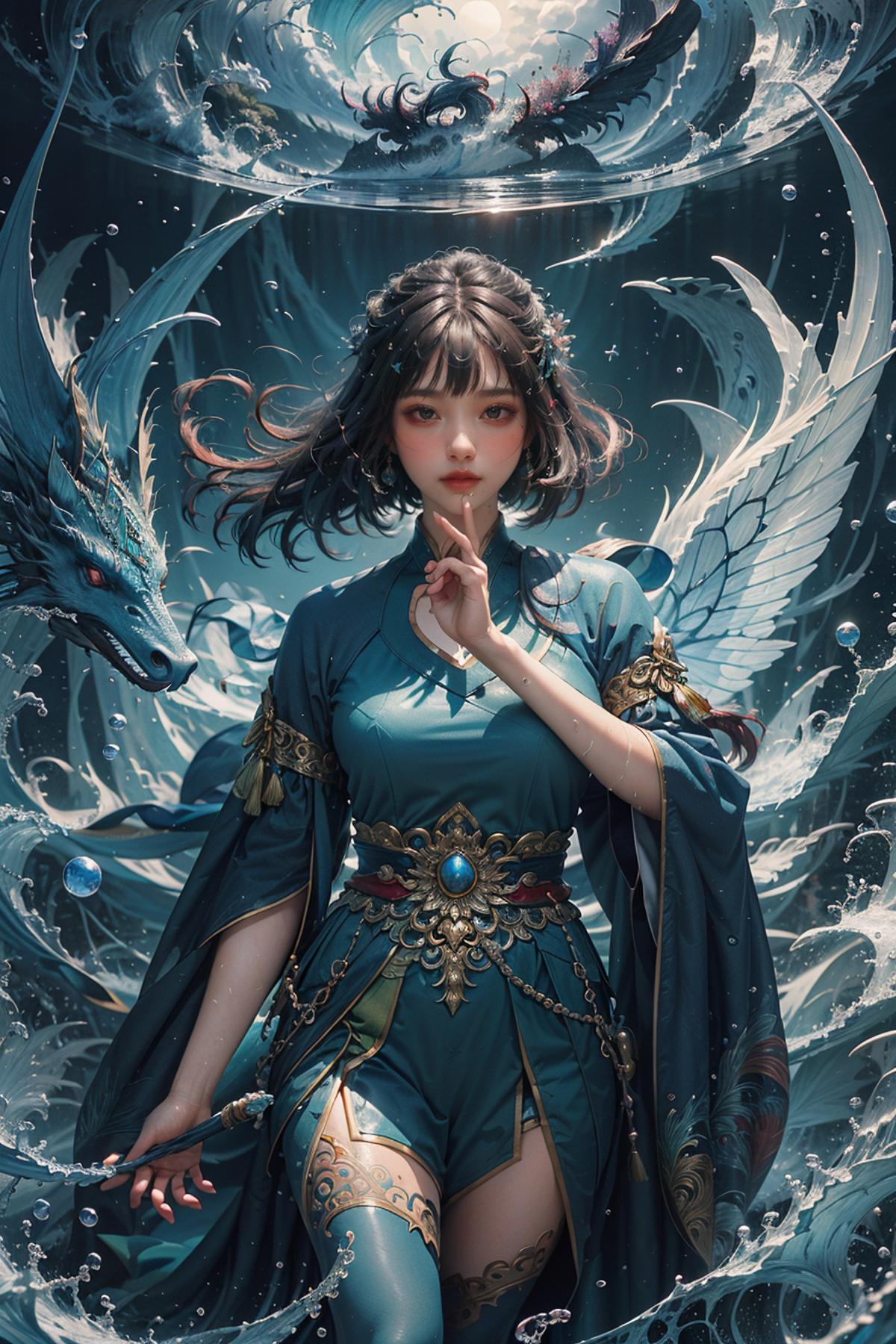 涟漪荡漾 | 水神共工氏Gonggongshi image by CN_LeePoet