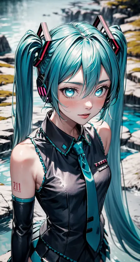 Hatsune Miku (with shiny eyes)