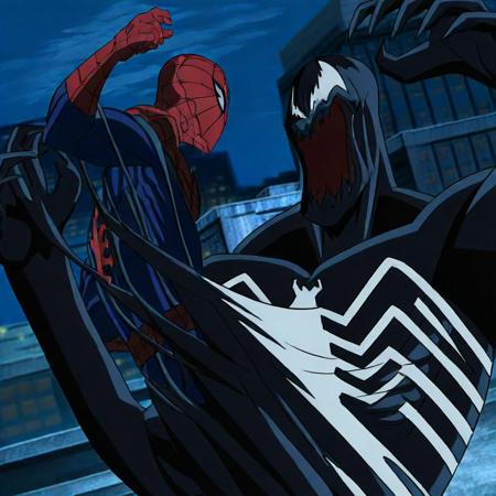 Venom symbiote inside Spiderman body Venom inside Spiderman