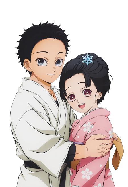 Kimetsu no Yaiba_Akaza and Koyuki丨鬼滅の刃_猗窩座の恋雪丨鬼灭之刃_猗窝座和小雪 Illustrious&noob_1.0