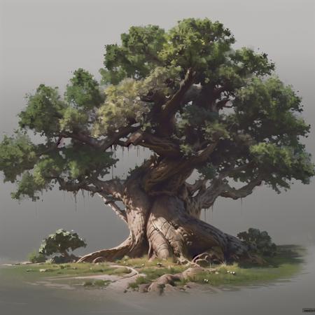 ((best quality)),single tree,complete,comfortable,reasonable structure,shock,high detail,abundant,8k,green,tree,Reasonable light and dark relationship,concept art,high detail,distinct, <lora:tree:0.6> <lora:Scene_SS:0.7>