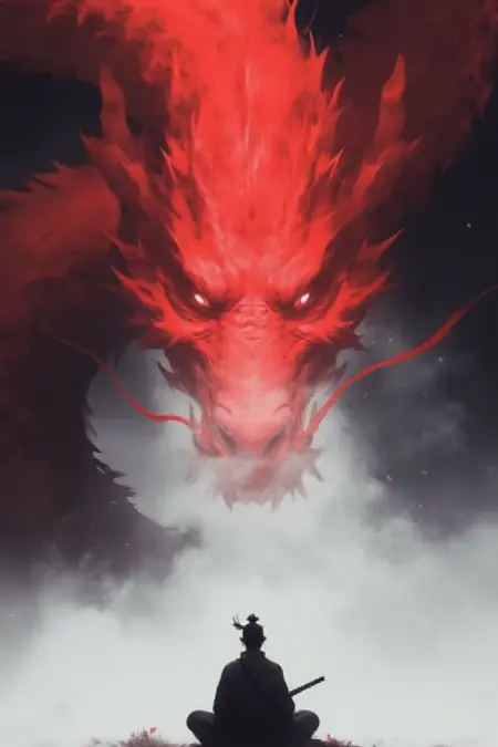 WD-The effect of ink and water dragon