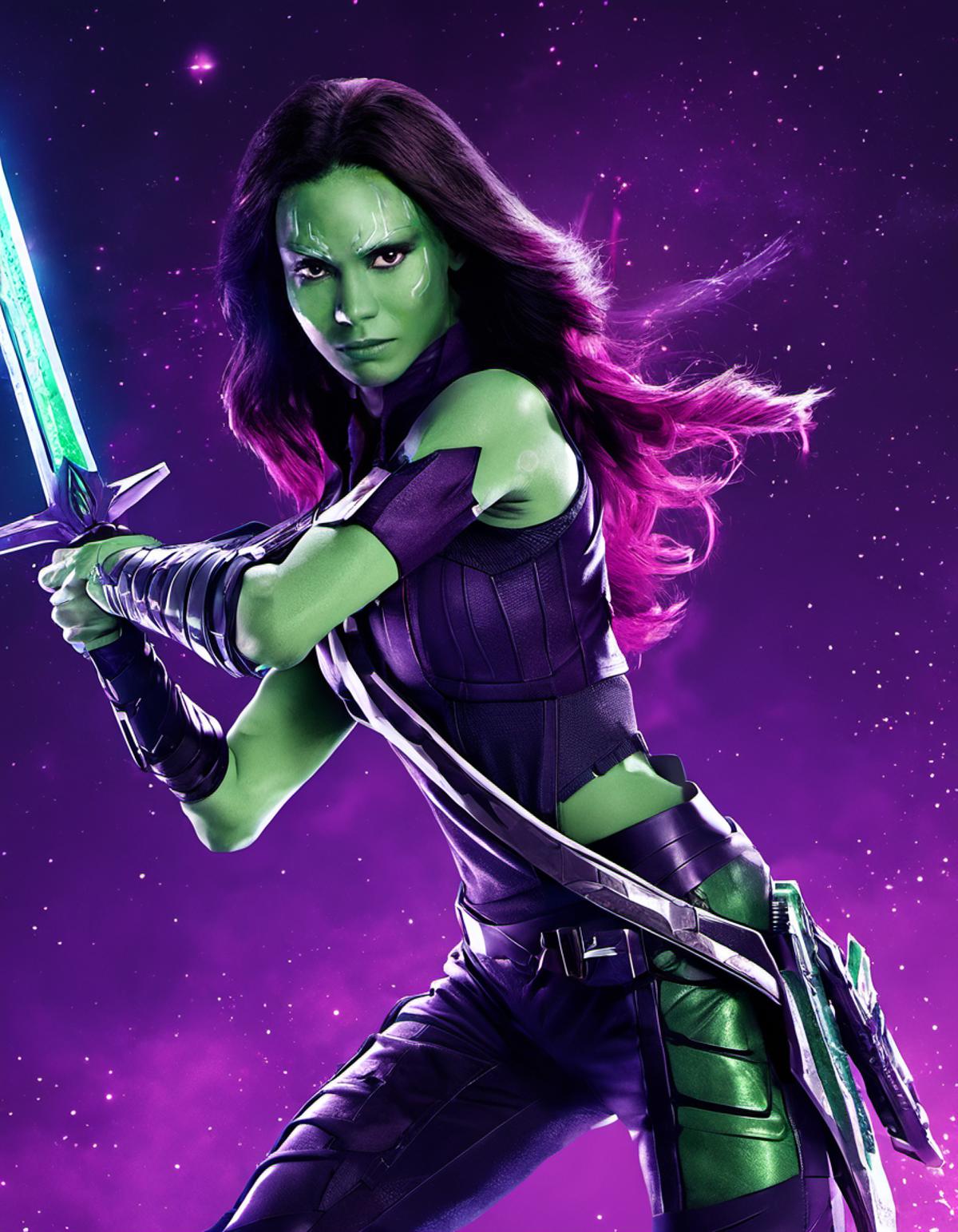 Gamora (Guardians of the Galaxy) (LoRA SDXL 1.0) image by astragartist