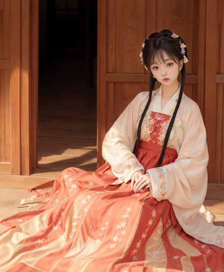 (8k, best quality, masterpiece:1.2), (realistic, photo-realistic:1.2)1girl,perfect face, perfect eyes,pureerosface_v1, red hanfu,tang style,(full body:1.2),<lora:hanfu_v30:0.6>