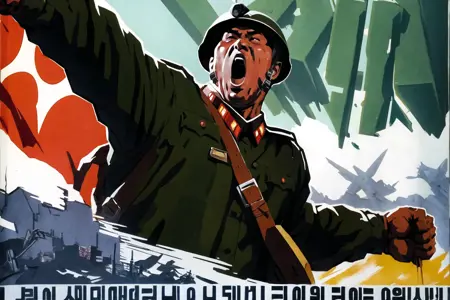 North Korea Propaganda Style