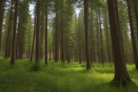 dense coniferous forest
