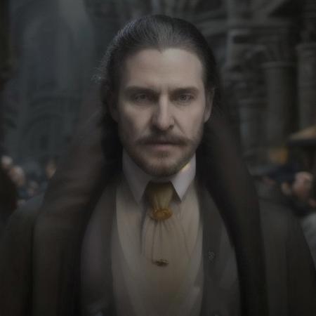 hannemanFE, hannemanFE, long nails, black suitcoat, necktie, red shoulder robe, beard, mustache, monocle, b0dybuilder_eb , vmpr, fangs, vampire, closer distance, closer distance face, closer distance head, his Closer distance pressing against me, looking at viewers, his face distance pressing against me, hd, high quality, realistic, 8k Resolution