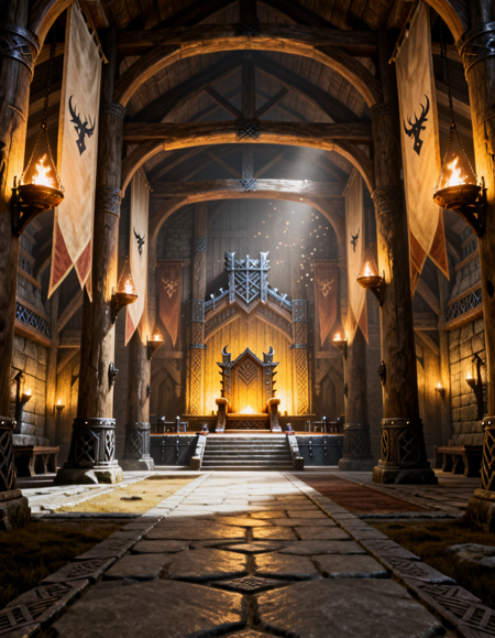 Nordic medieval throne v1.0