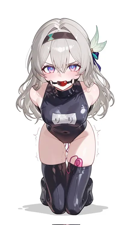 Swimsuit Armbinder. Restraining swimsuit. スク水・アームバインダー。拘束水着。束縛泳裝。捆绑泳裝。單手套泳裝。