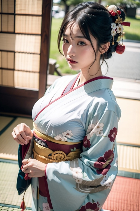 kimono 1girl <LORA:Kimonos:1.0>