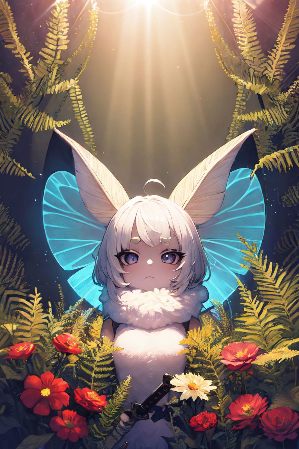 Moth girl concept image by reweik