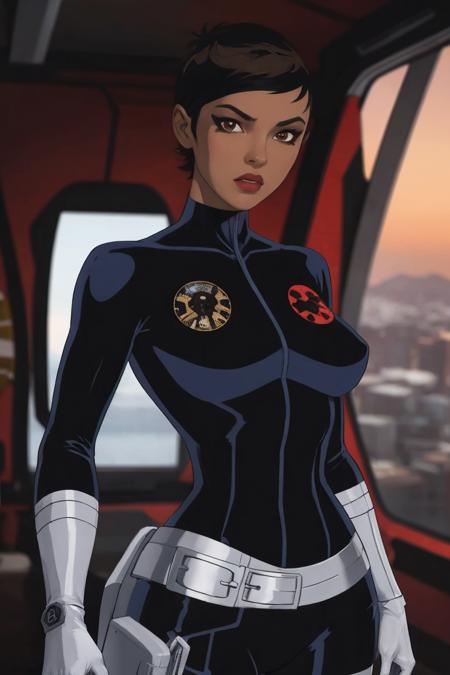 Maria Hill | Avengers: Earth's Mightiest Heroes | KoFi Commissioned | ownwaifu v1.0