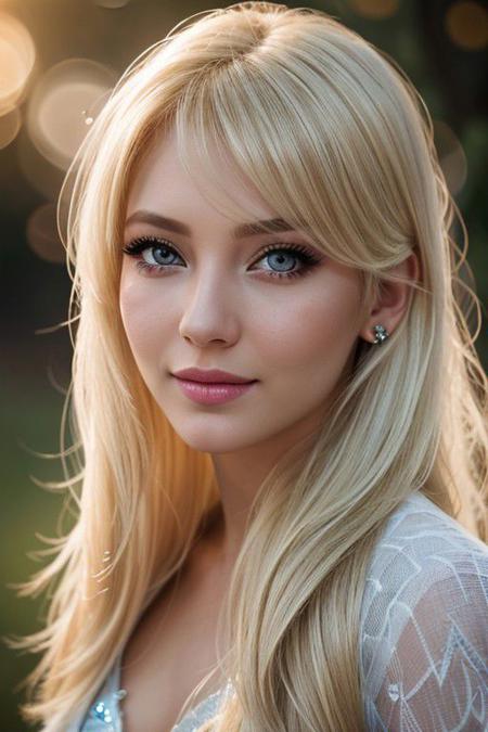 Elsa, beautiful detailed eyes, (medium length hair:1. 3), (eyelashes:1. 2), best quality, 16K, (HDR:1.4), high contrast, bokeh:1.2, cinematic lighting, sidelighting, Exquisite details and textures, cinematic shot, (Bright and intense:1.2), ultra realistic illustration, a view from above, blonde hair, (a charming smile:0.8),