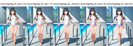 Highleg slider lora for illustrious