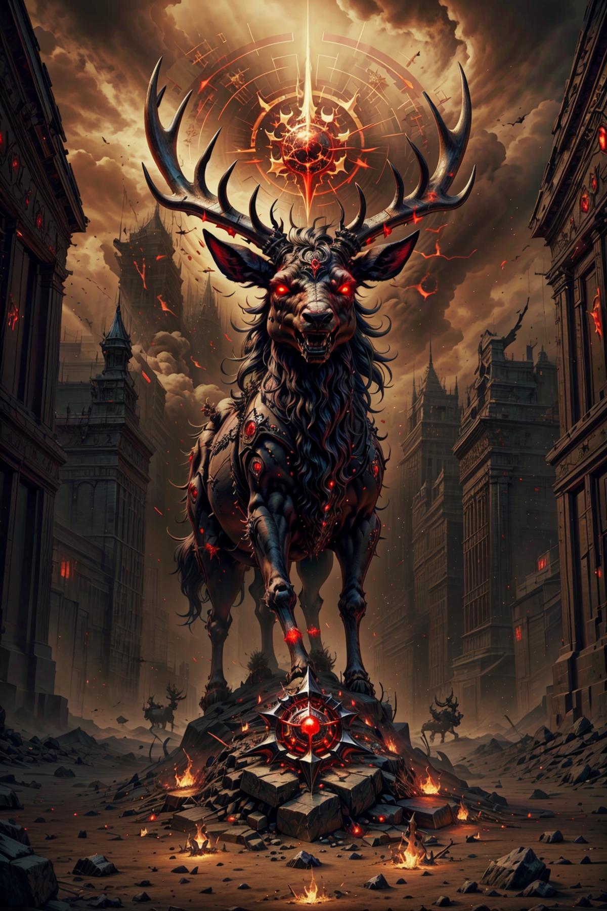 Raging Reindeer Style - Red Team Art image by theunlikely