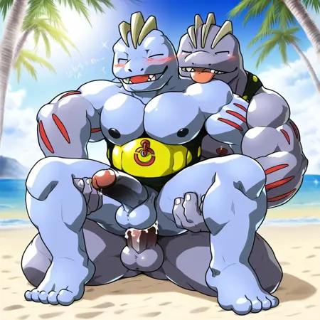 Authentic Anime-Style Machoke