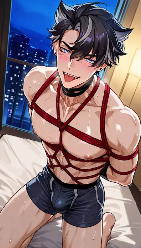 Shibari / BDSM / Red Rope / Bondage