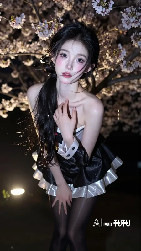 TuTu's Hi-Silk Image - Z-Image-Turbo (8D Black Aurora Glossy Black Stockings Over-the-Knee Stockings)/图图的嗨丝造相-Z-Image-Turbo（8D黑色极光油亮黑丝长筒袜过膝袜丝袜）