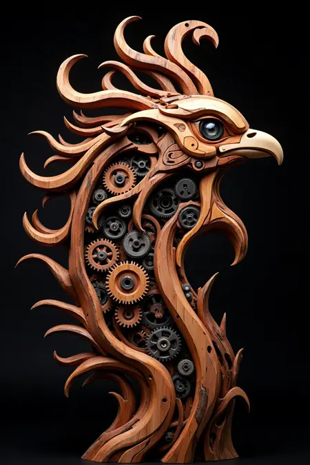 DT_Wooden-Mechanical Fusion_Animal Image Generation