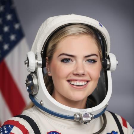 photo of ohwx woman as an astronaut,  <lora:Kate Upton:1>