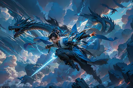 何似在人间 {仙侠动作lora} What is it like on earth? {Chivalrous action lora}