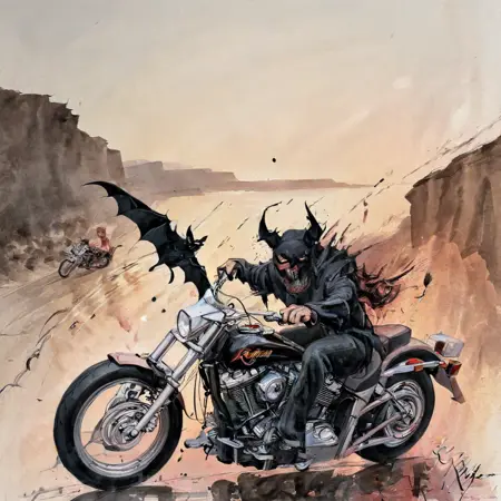 Ralph Steadman SDXL 1.0 art style lora