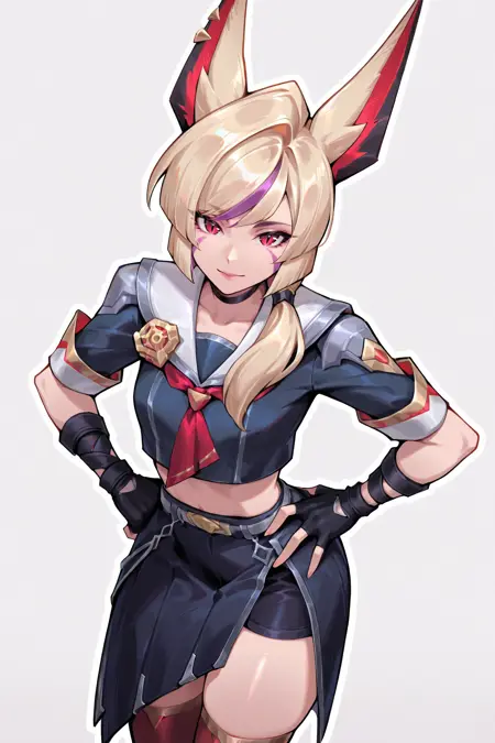 Battle Academia Xayah - League of Legends | Illustrious