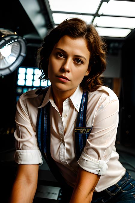 sgwver, woman, uniform, sitting, looking up, studio lighting, realistic, face, close-up
 <lora:SgWver_v3_768_locon_64_64:0.8>