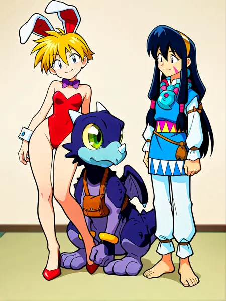 3in1: Rami Nana-Hikari (七光・蘭未) - Spot Nana-Hikari (ぽち) - Himiko Yamatai (耶馬台ひみこ) ~ Keio Flying Squadron (慶応遊撃隊) [IL]