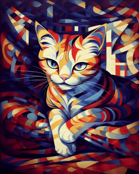 Geometric Mosaic / Flat illustrated Style