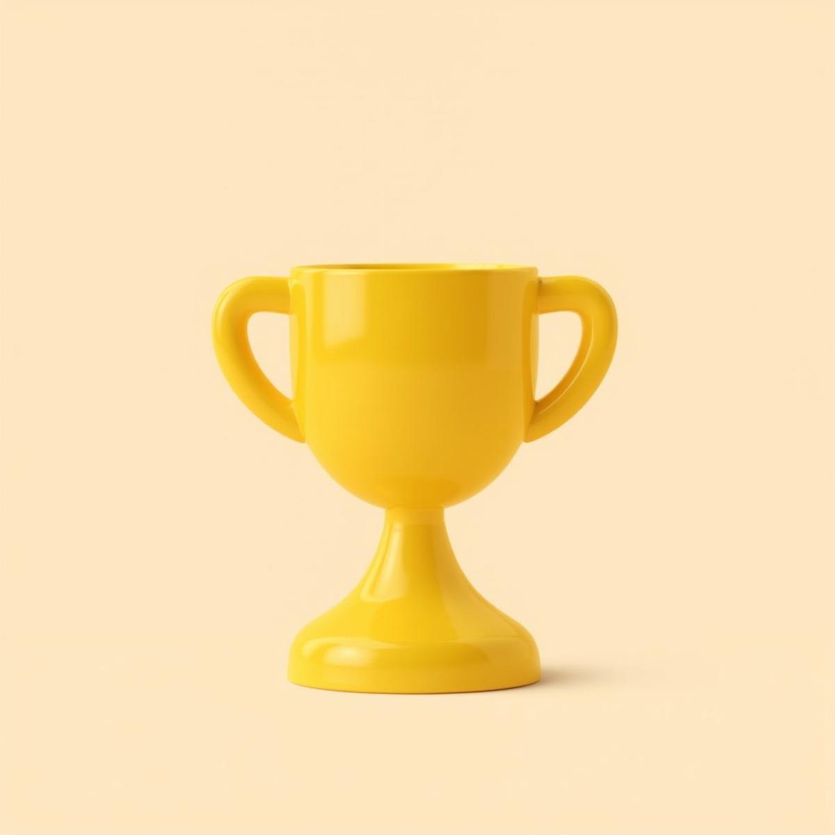 blobstyle, simple background, Gold Trophy