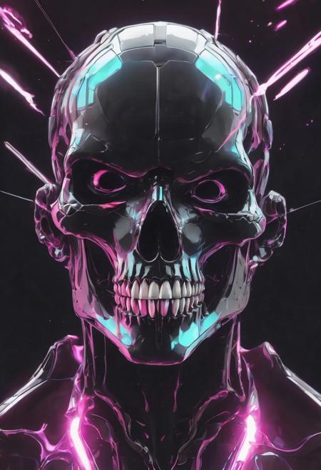 mad-nbla skull shooting flames out of the mouth <lora:Space_Nebula_FLUX:0.8>glow stick neon , shifting, dynamic flow, overlay <lora:- Flux1 - vanta_black_V2.0:1>